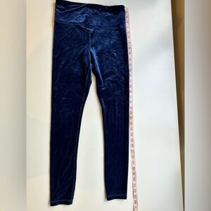 Athleta royal blue velvet legging. Size SP.